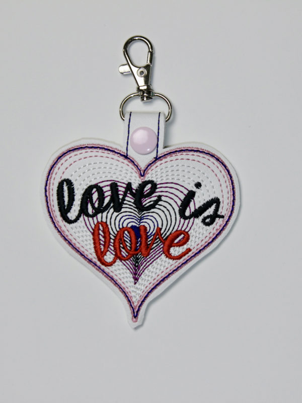 Pride Love is Love SET - 10 Snap Tab Key Fob - Image 5