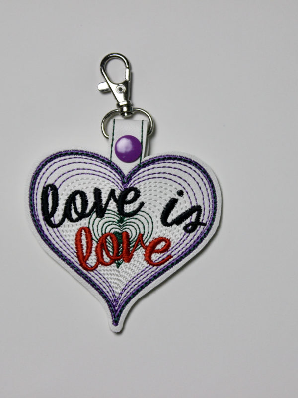 Pride Love is Love SET - 10 Snap Tab Key Fob - Image 6