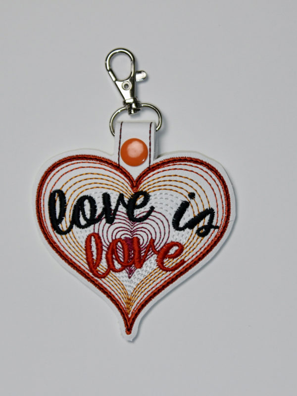 Pride Love is Love SET - 10 Snap Tab Key Fob - Image 7