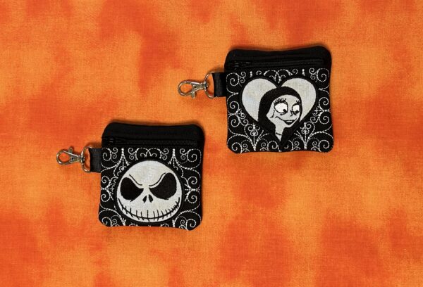 Skull Head & Patch Girl Cemetery Gate Partially Lined Zip Bag - Image 15