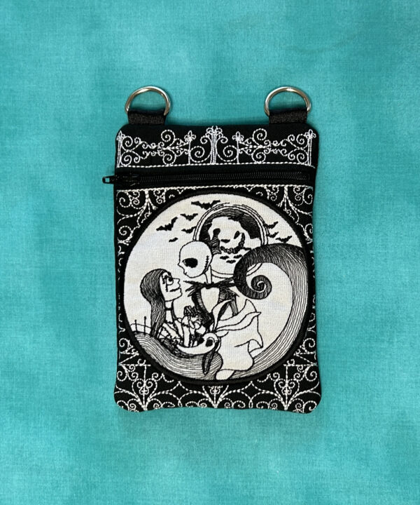 Skull Head & Patch Girl Cemetery Gate Partially Lined Zip Bag - Image 16