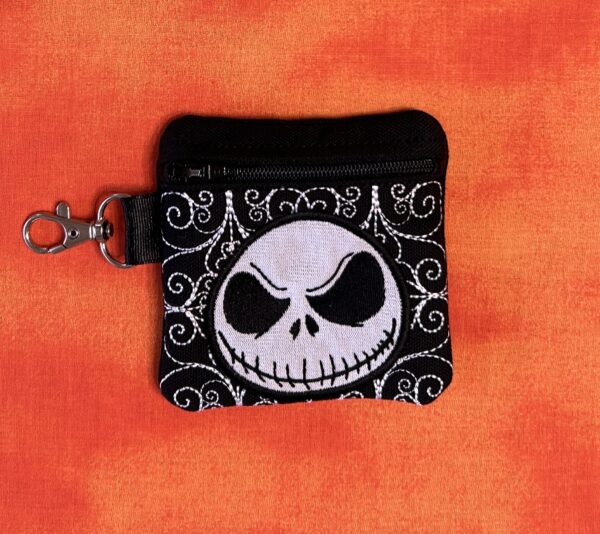 Skull Head & Patch Girl Cemetery Gate Partially Lined Zip Bag - Image 22