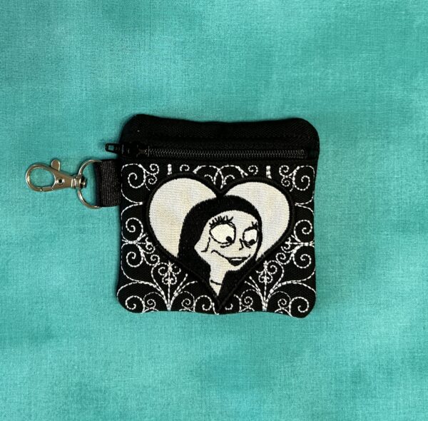 Skull Head & Patch Girl Cemetery Gate Partially Lined Zip Bag - Image 23