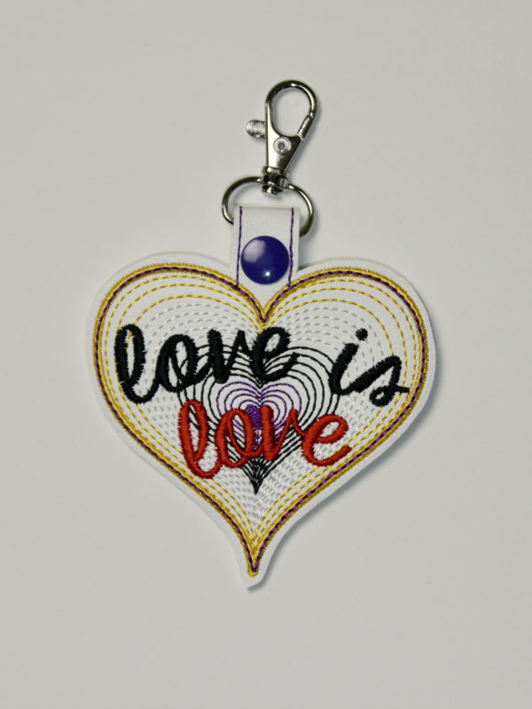 Pride Love is Love SET - 10 Snap Tab Key Fob - Image 8