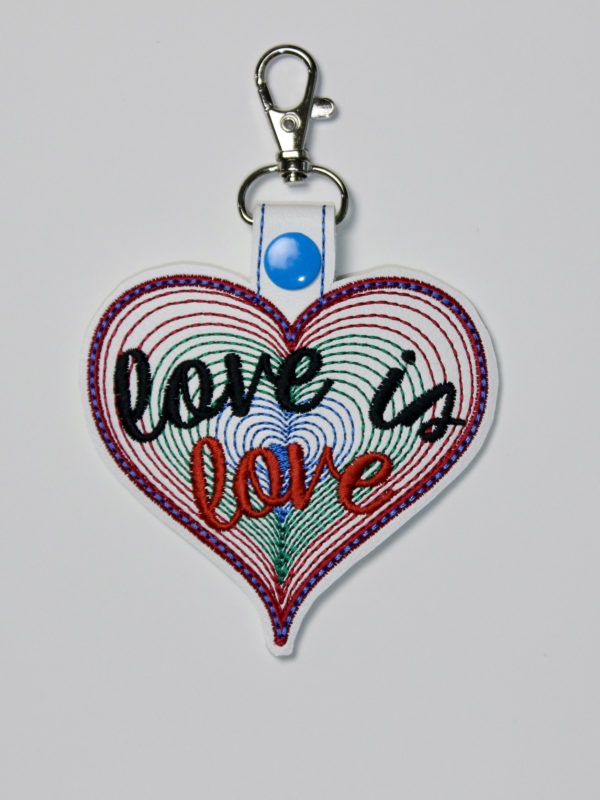 Pride Love is Love SET - 10 Snap Tab Key Fob - Image 10