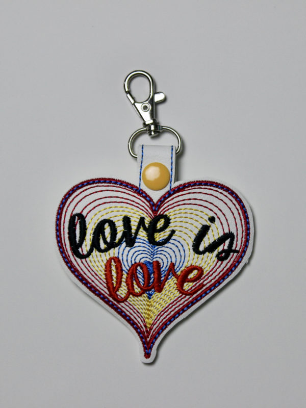 Pride Love is Love SET - 10 Snap Tab Key Fob - Image 9