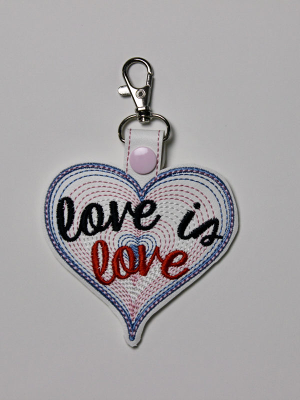 Pride Love is Love SET - 10 Snap Tab Key Fob - Image 11