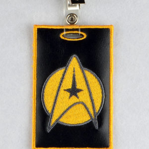 Star Trek – Id Badge Holder  ITH In The Hoop Digital Download for Machine Embroidery Pattern, Design (4x4 Hoop)