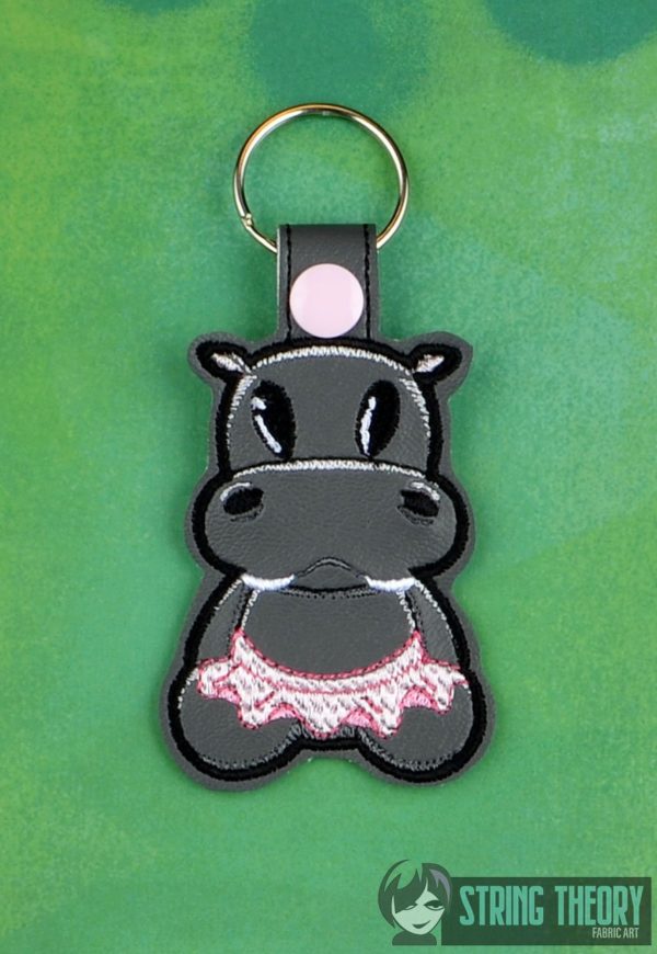 Twilla the Twatopotamus Snap Tab Key Fob