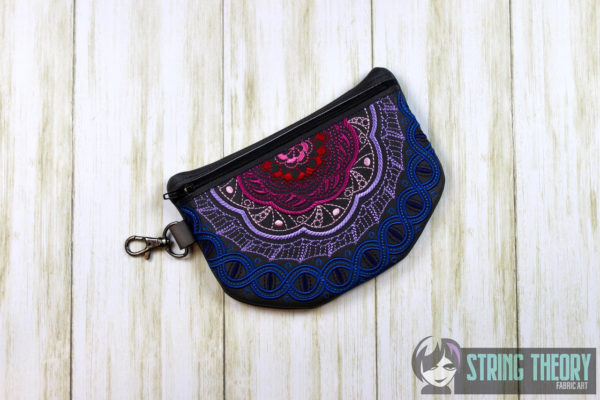 Snake Eye Fractal Fully Lined Zip Bag - Image 6