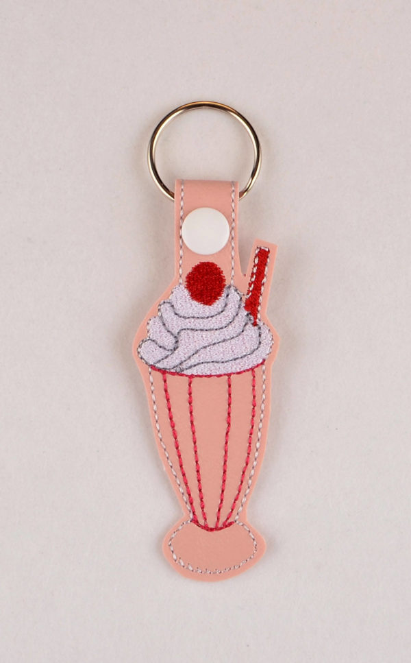 Classic Milkshake Snap Tab Key Fob