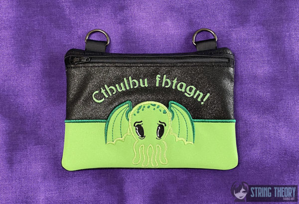 Chibi Cthulhu Fhtagn Fully Lined Zip Bag - Image 5