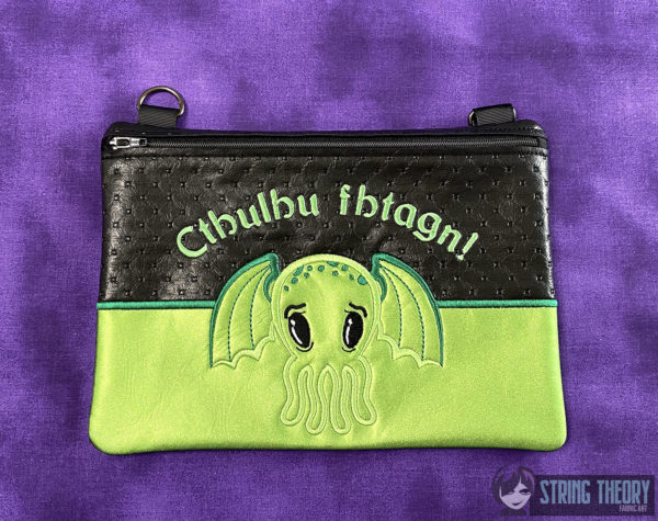 Chibi Cthulhu Fhtagn Fully Lined Zip Bag - Image 2