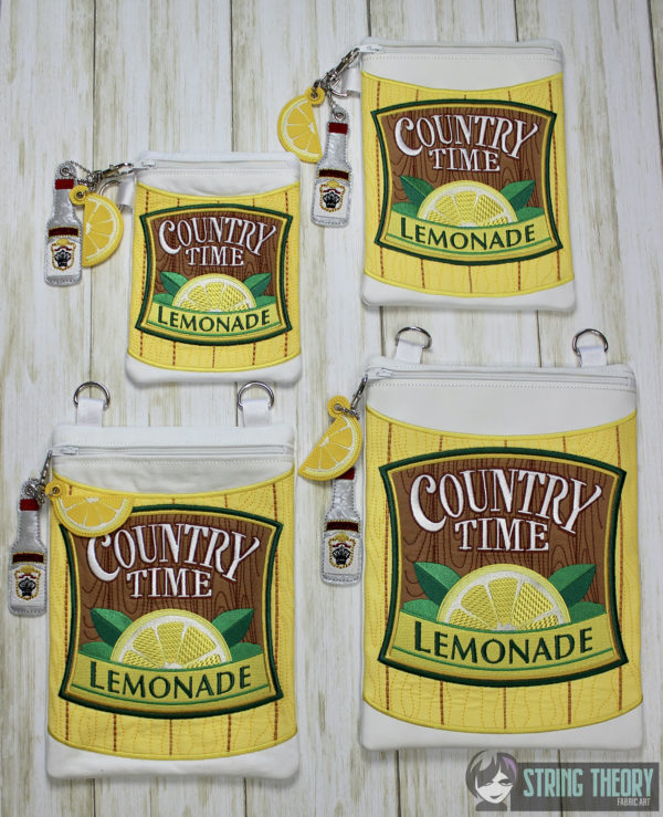 Lemonade Fully Lined Zip Bag