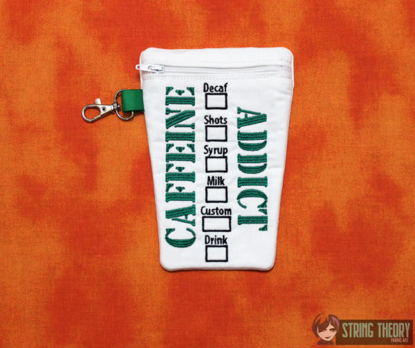 Caffeine Addict Fully Lined Zip Bag - Image 5