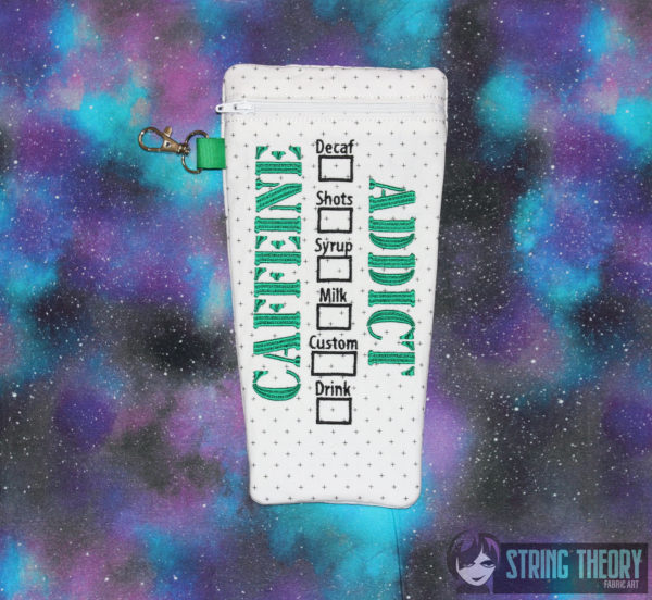 Caffeine Addict Fully Lined Zip Bag - Image 4