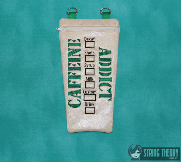 Caffeine Addict Fully Lined Zip Bag - Image 3