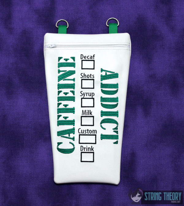 Caffeine Addict Fully Lined Zip Bag - Image 2