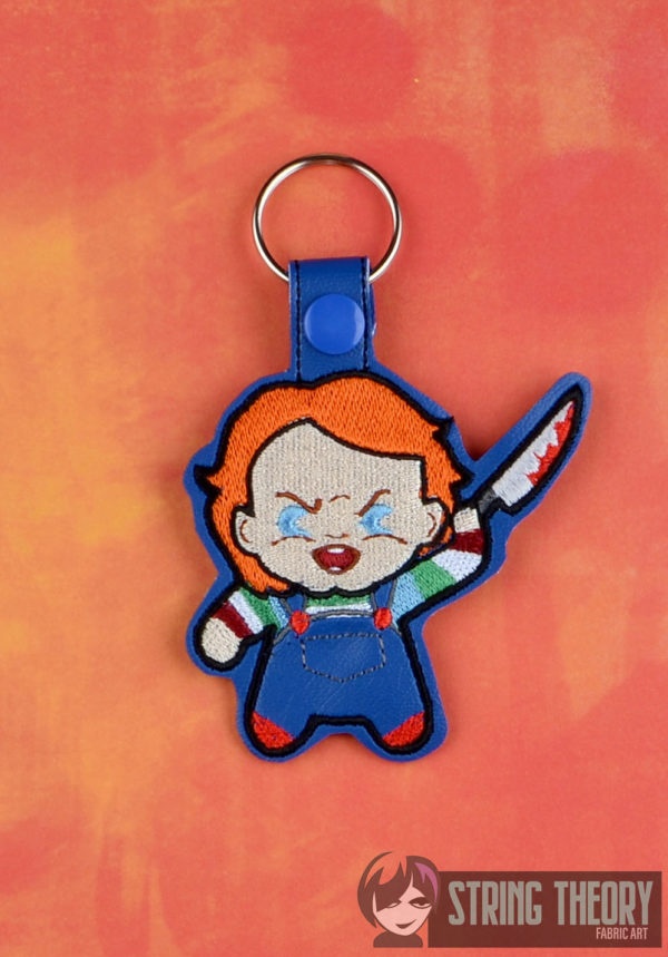 Chibi Evil Doll Snap Tab Key Fob