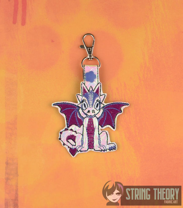 Cutie Rhaegal Dragon Snap Tab Key Fob - Image 3