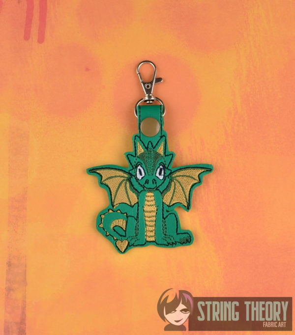 Cutie Rhaegal Dragon Snap Tab Key Fob - Image 2