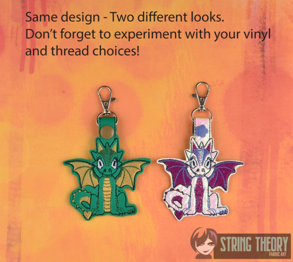 Cutie Rhaegal Dragon Snap Tab Key Fob