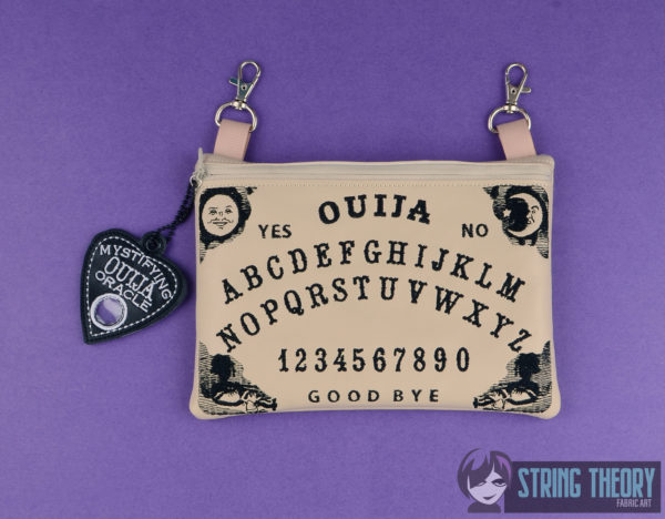 Ouija Partially AND Fully Lined Zip Bag & Planchette Dangle - Image 4