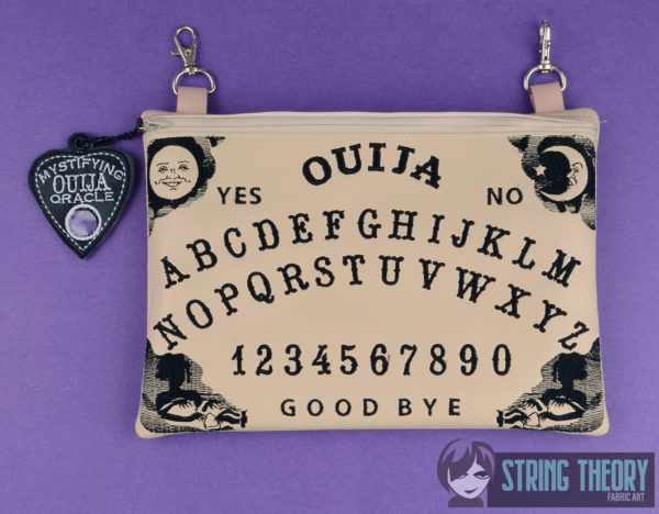 Ouija Partially AND Fully Lined Zip Bag & Planchette Dangle - Image 2