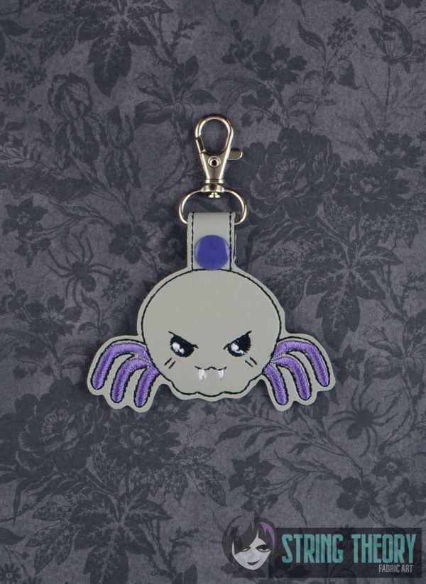 Chibi Vamp Spider Snap Tab Key Fob