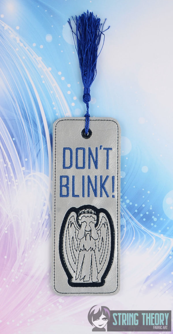 Dr. Space Time - Don't Blink Version 2 Bookmark  ITH in the hoop Digital Download for Machine Embroidery Pattern, Design (2ITH 5×7 Hoop) - Image 2