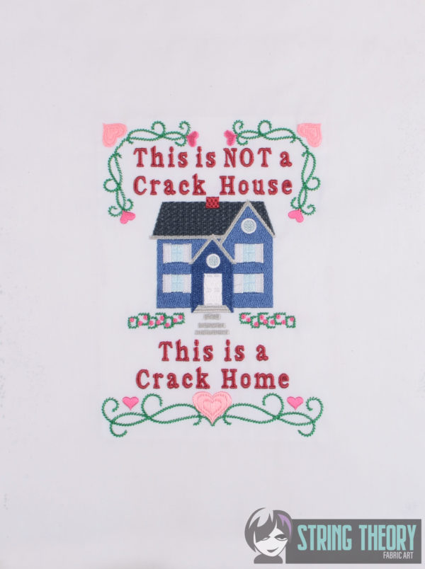 Crack Home - Non Faux Cross Stitch Version - Image 4