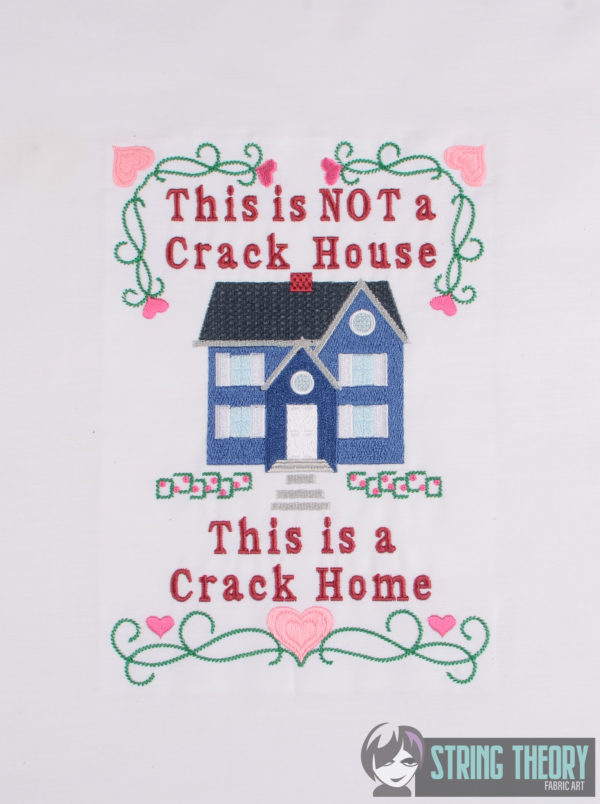 Crack Home - Non Faux Cross Stitch Version - Image 3