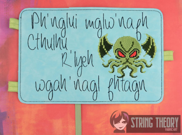 8 Bit Cthulhu Notebook Cover