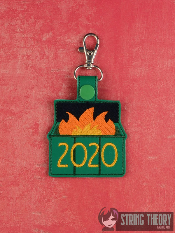 2020 Dumpster Fire Snap Tab Key Fob