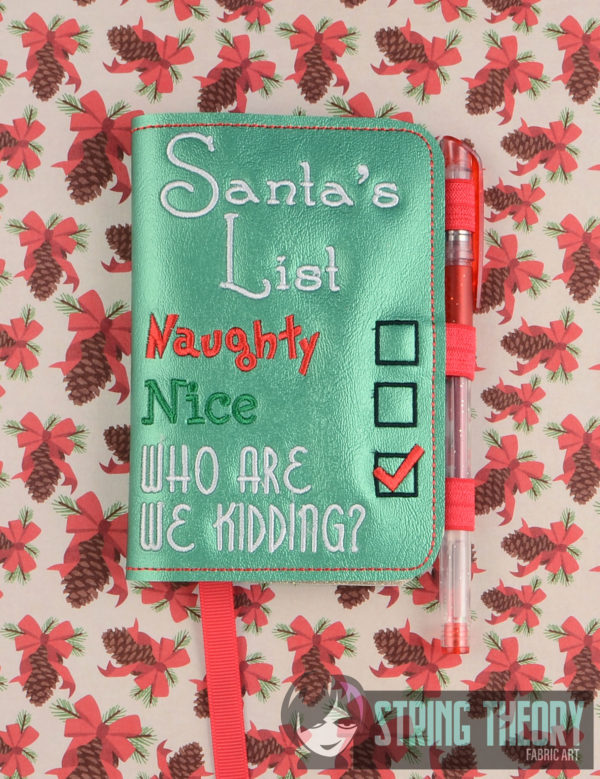 Kidding Santa Notebook Cover - Image 4