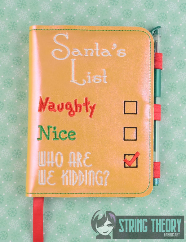 Kidding Santa Notebook Cover