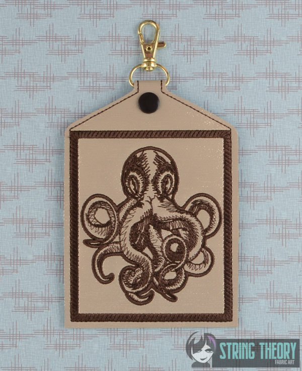 Kraken Vaccine Card Holder 3 patterns - Eyelet, Slit, & Snap Tab 5x7 - Image 3