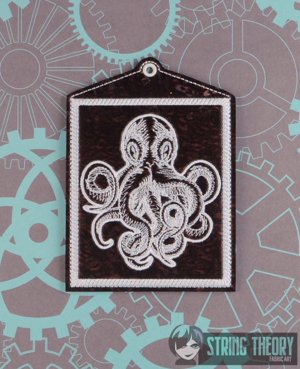 Kraken Vaccine Card Holder 3 patterns - Eyelet, Slit, & Snap Tab 5x7 - Image 4