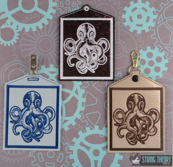 Kraken Vaccine Card Holder 3 patterns - Eyelet, Slit, & Snap Tab 5x7