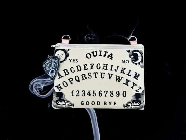 Ouija Partially AND Fully Lined Zip Bag & Planchette Dangle - Image 6