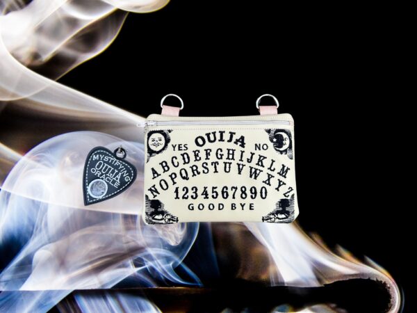 Ouija Partially AND Fully Lined Zip Bag & Planchette Dangle - Image 7