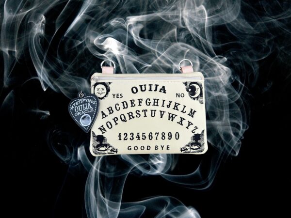 Ouija Partially AND Fully Lined Zip Bag & Planchette Dangle - Image 8