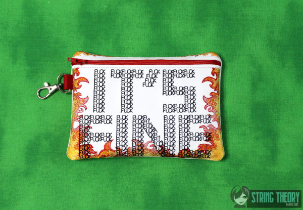 It's Fine (fuck) Fully Lined Zip Bag - Image 4