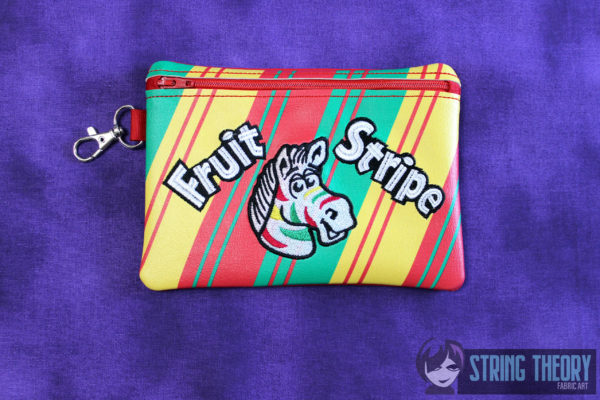 Fruit Stripe Fully Lined Zip Bag - Image 4