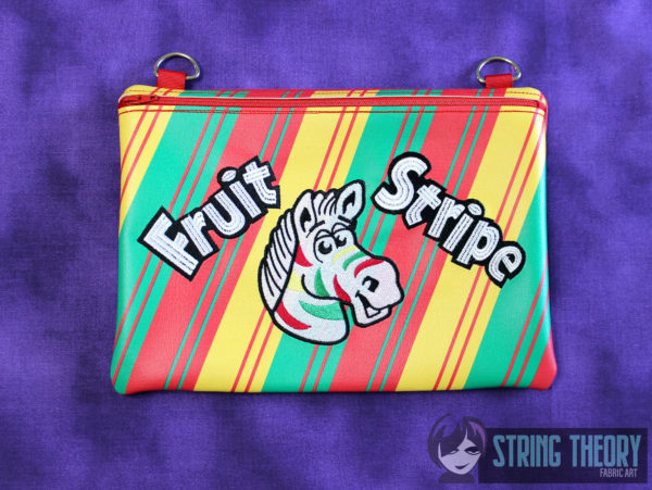 Fruit Stripe Fully Lined Zip Bag - Image 3