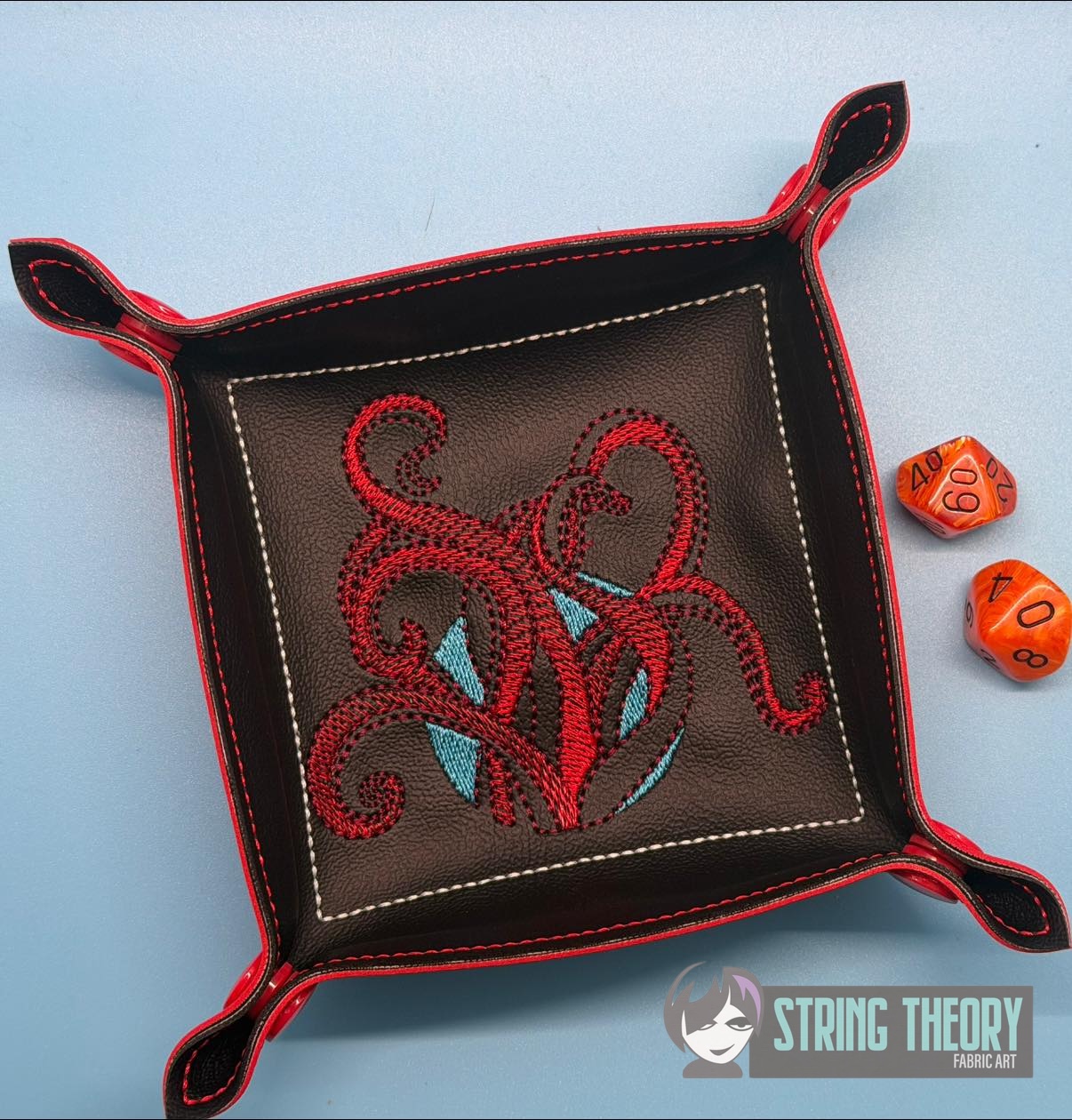 Elder Sign Dice Tray ITH machine embroidery design