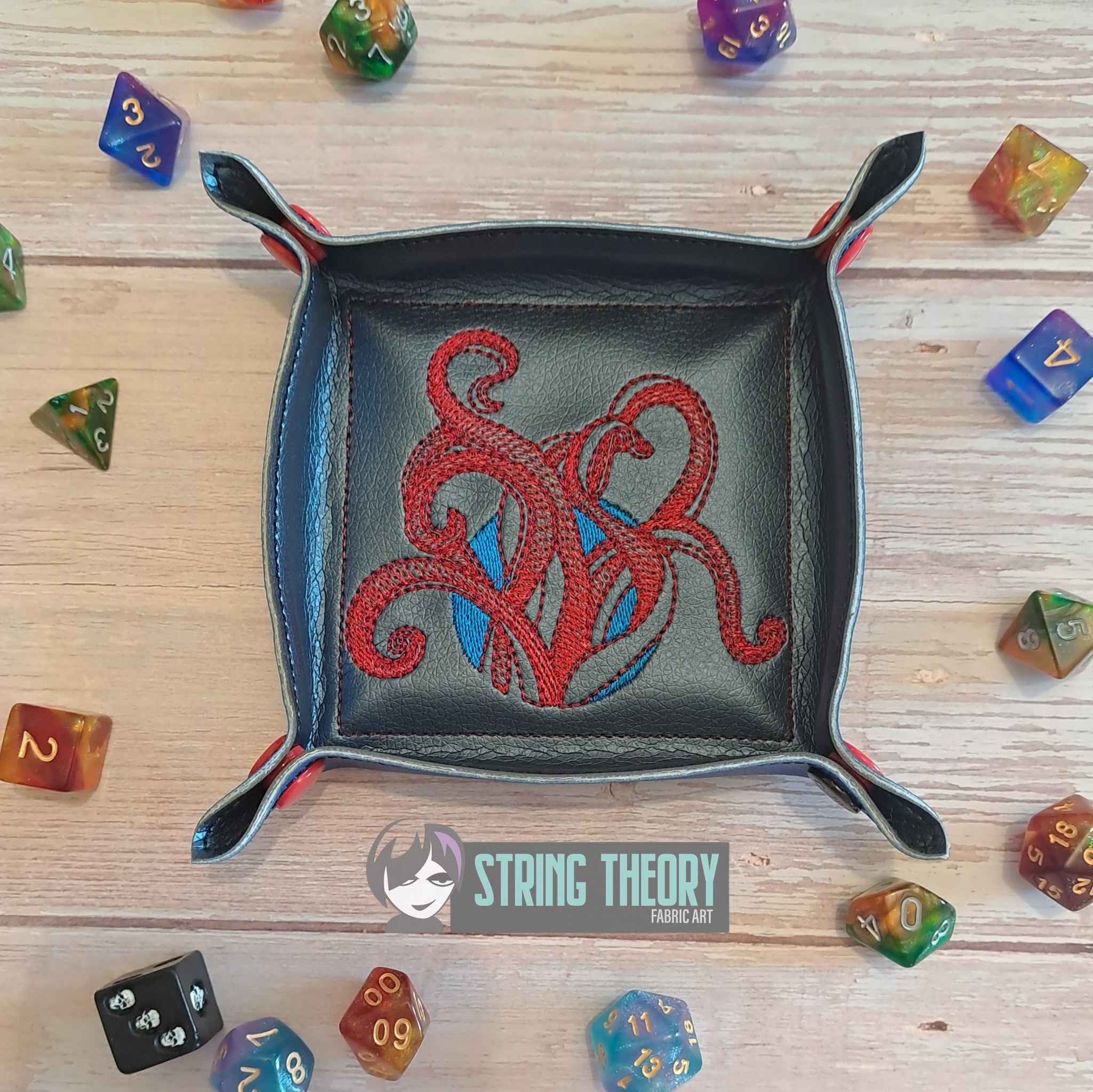 Elder Sign Dice Tray ITH machine embroidery design