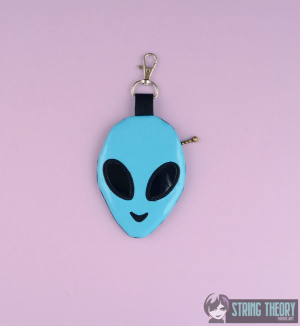 Alien Head Partially Lined Zip Bag - Image 10