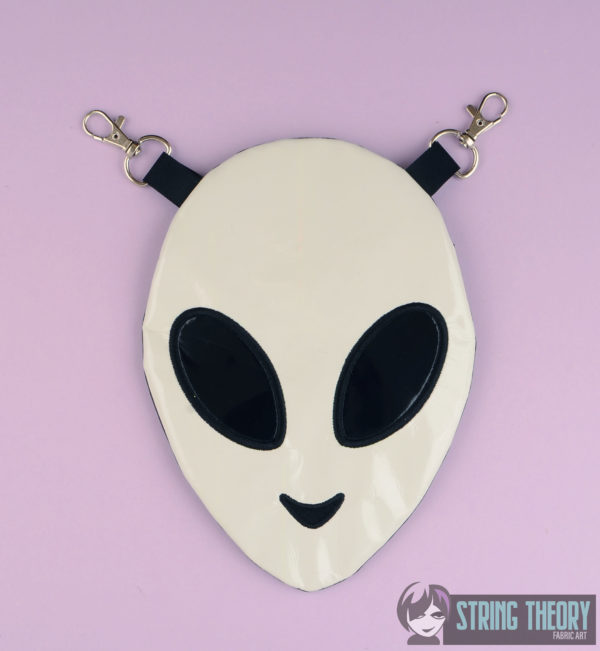 Alien Head Partially Lined Zip Bag - Image 7