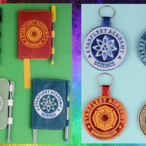 Star Trek – Academy Sets Notebook Cover, Fob ITH in the hoop Digital Download for Machine Embroidery Pattern, Design (4x4, 5×7, 6×10 Hoop)